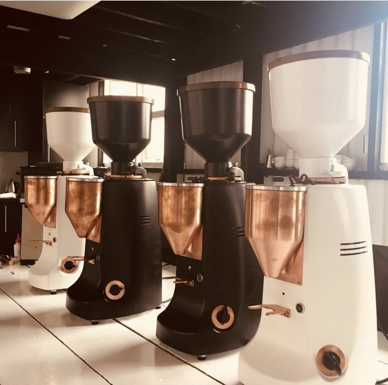 MAZZER GRINDER WALNUT HOPPER LID COFFEE ESPRESSO GRINDER