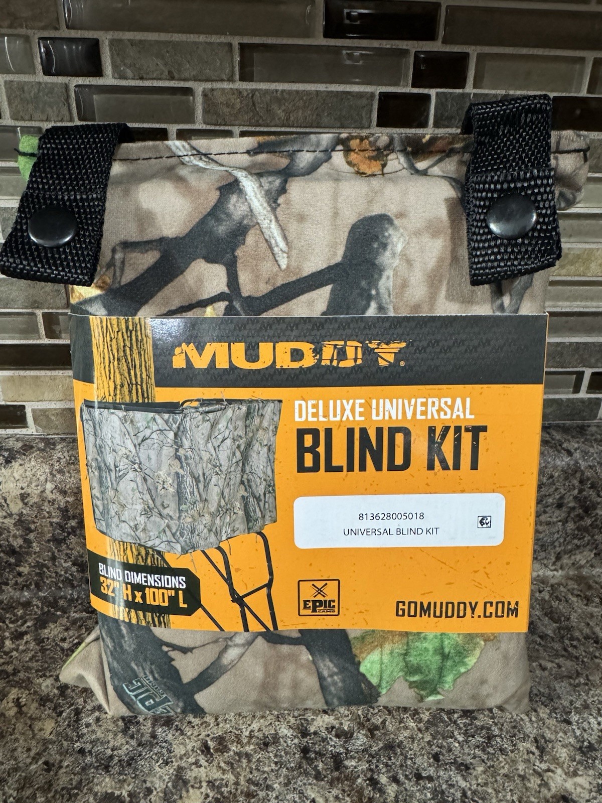 NEW Muddy Deluxe Universal Blind Kit Camo 32" H x 100" L