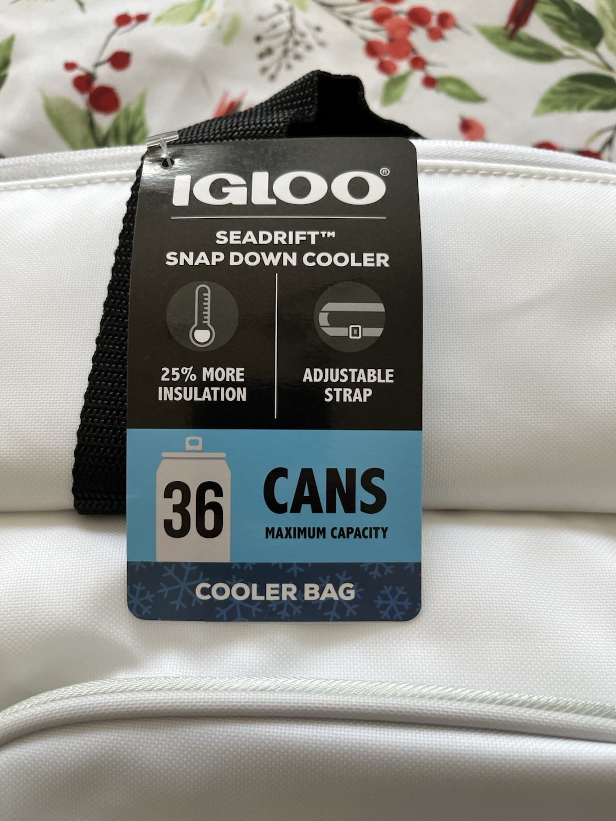 NEW Igloo MaxCold SEADRIFT SNAP DOWN Cooler Bag 36-Cans Insulated Soft Foldable