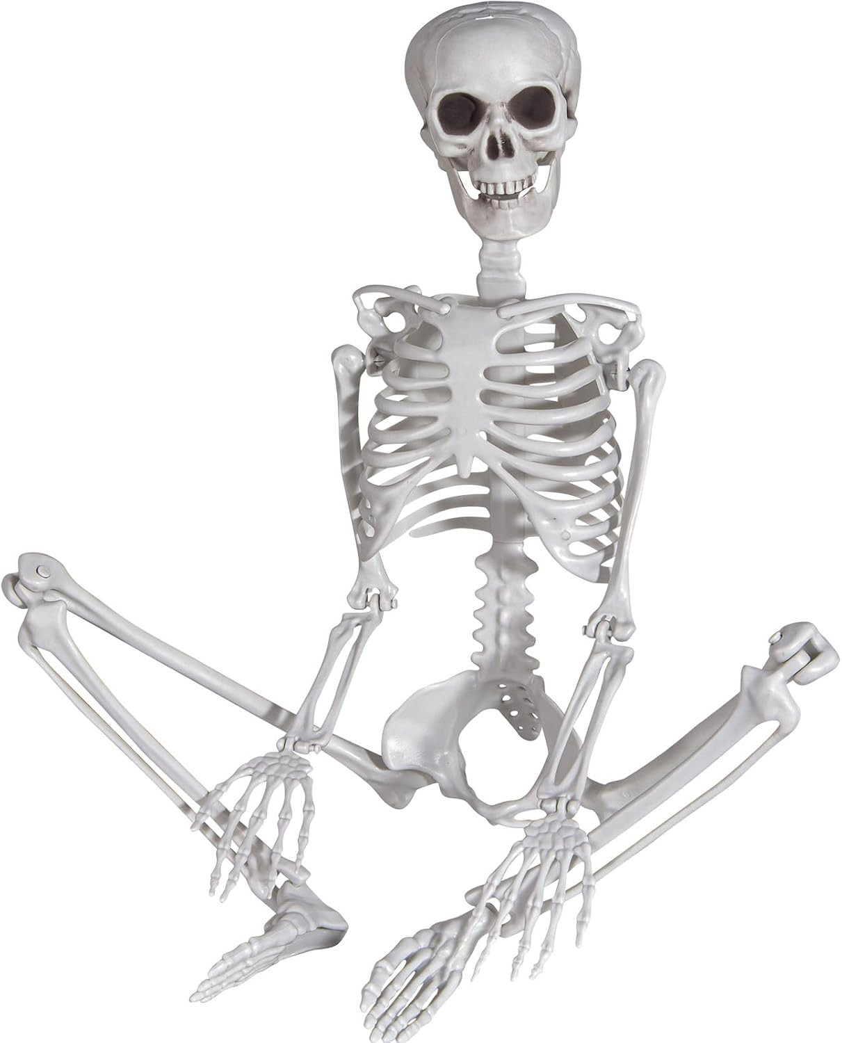 3Ft Halloween Skeleton Decor Plastic Life Size Full Body Human Bones with Movabl