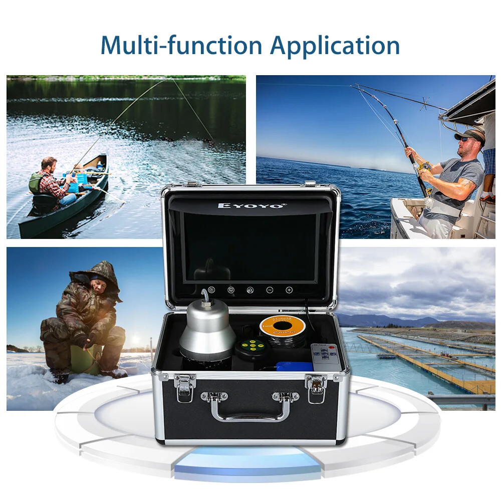 Eyoyo 9'' Underwater Fishing Camera 360° Panning Camera with 8G Video Recording