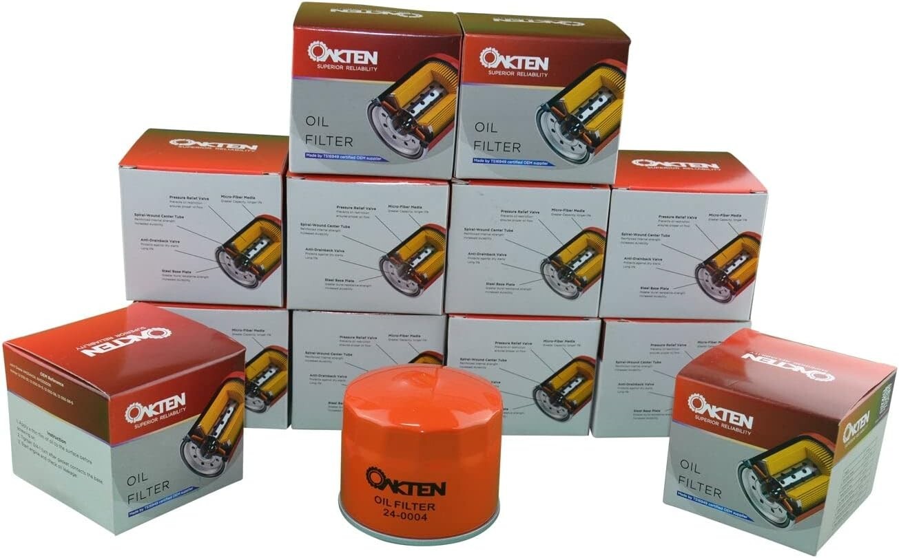 OakTen Replacement Oil Filter for Kohler 12 050 01, 12 05, Pack of 12