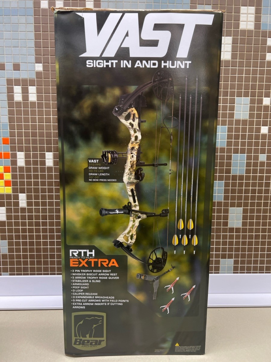 BEAR ARCHERY VAST OPEN BOX 40-70" 20-30LB (R7B013454)