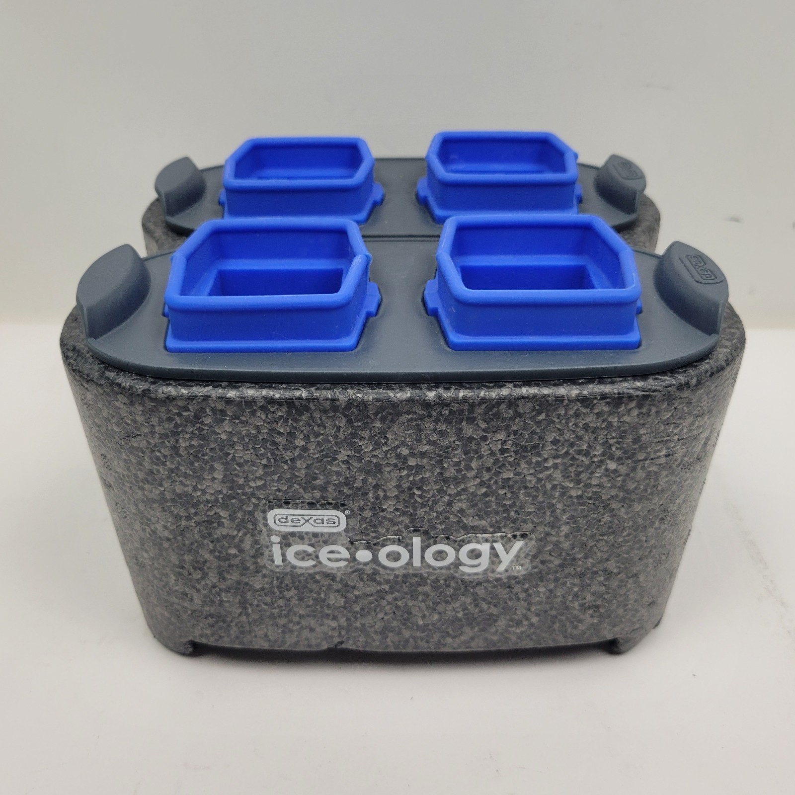 Dexas ice•ology Silicone Clear 4 Cube Ice Maker Tray Crystal Clear