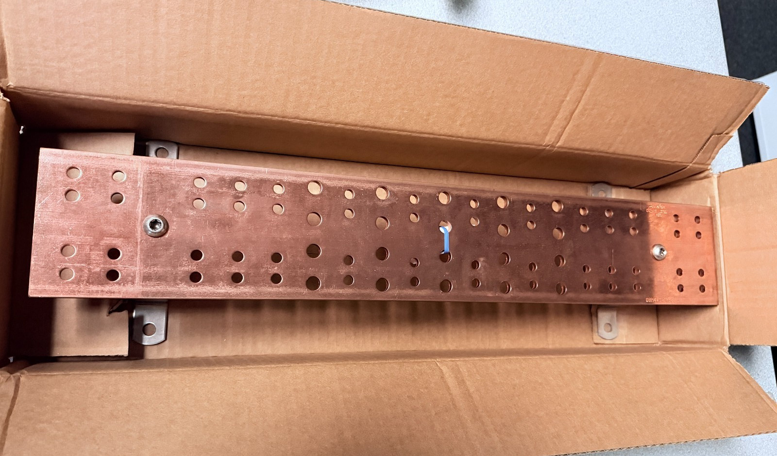 NEW Harger GBI14424TMGB Copper Ground Bar, 1/4" thick x 4" width x 24" length