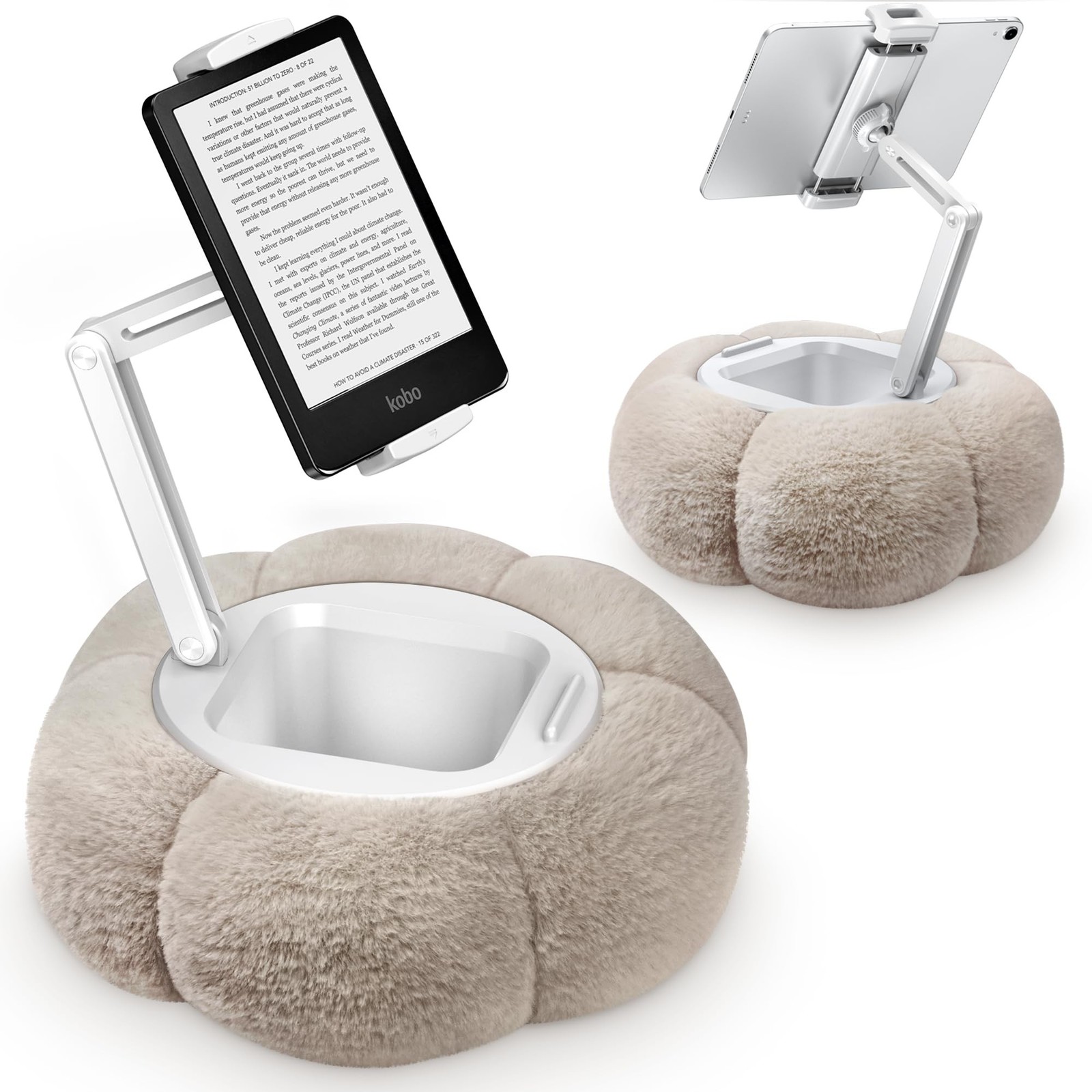 CreaDream Pumpkin Tablet Pillow Stand Holder for Kindle iPad, Adjustable Phon...