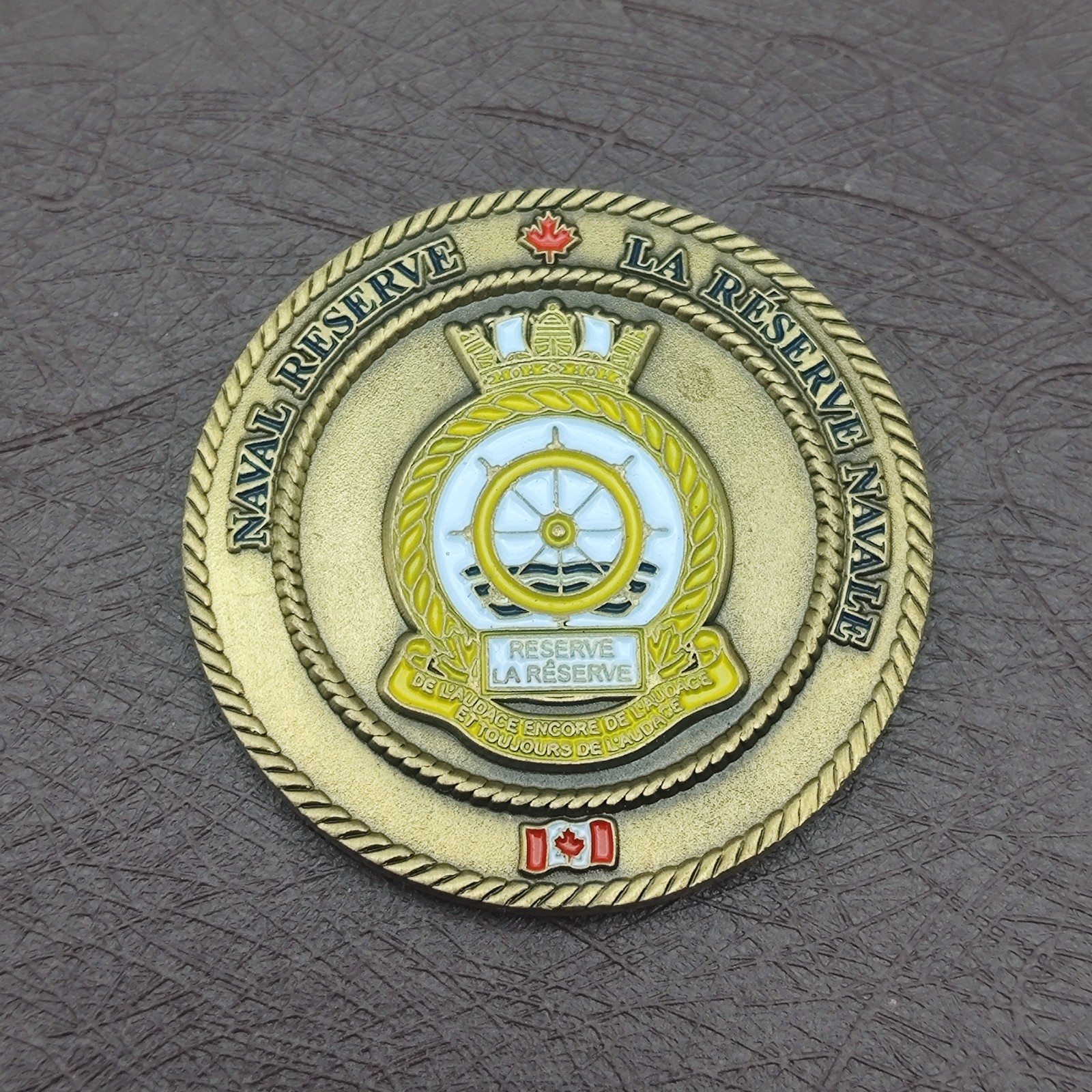 Canadian Navy Naval Reserve Challenge Coin