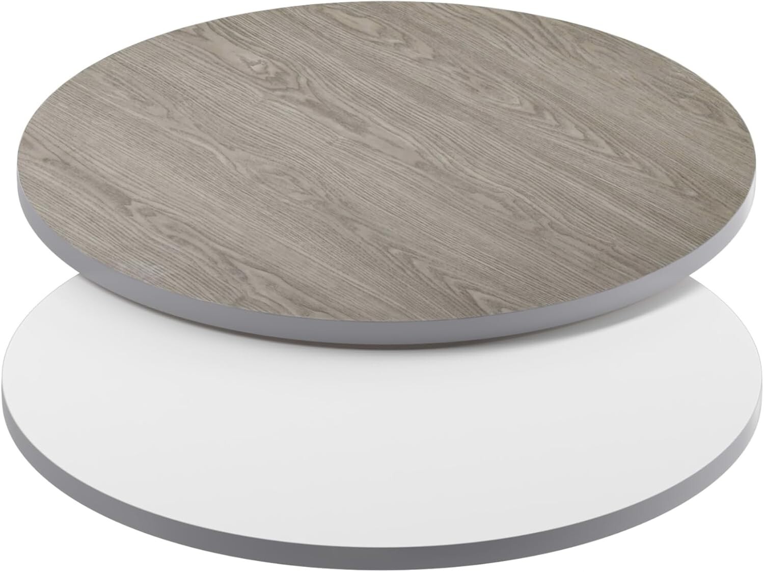 Flash Furniture 30" Round Table Reversible Laminate Top, White/Gray (Pack of 1)