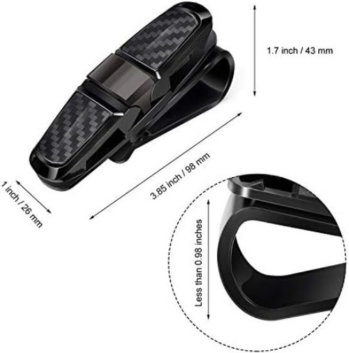 Eyewear Storage Solutions: 4 Pcs Sunglasses Holders for Convenient Car Visor Use