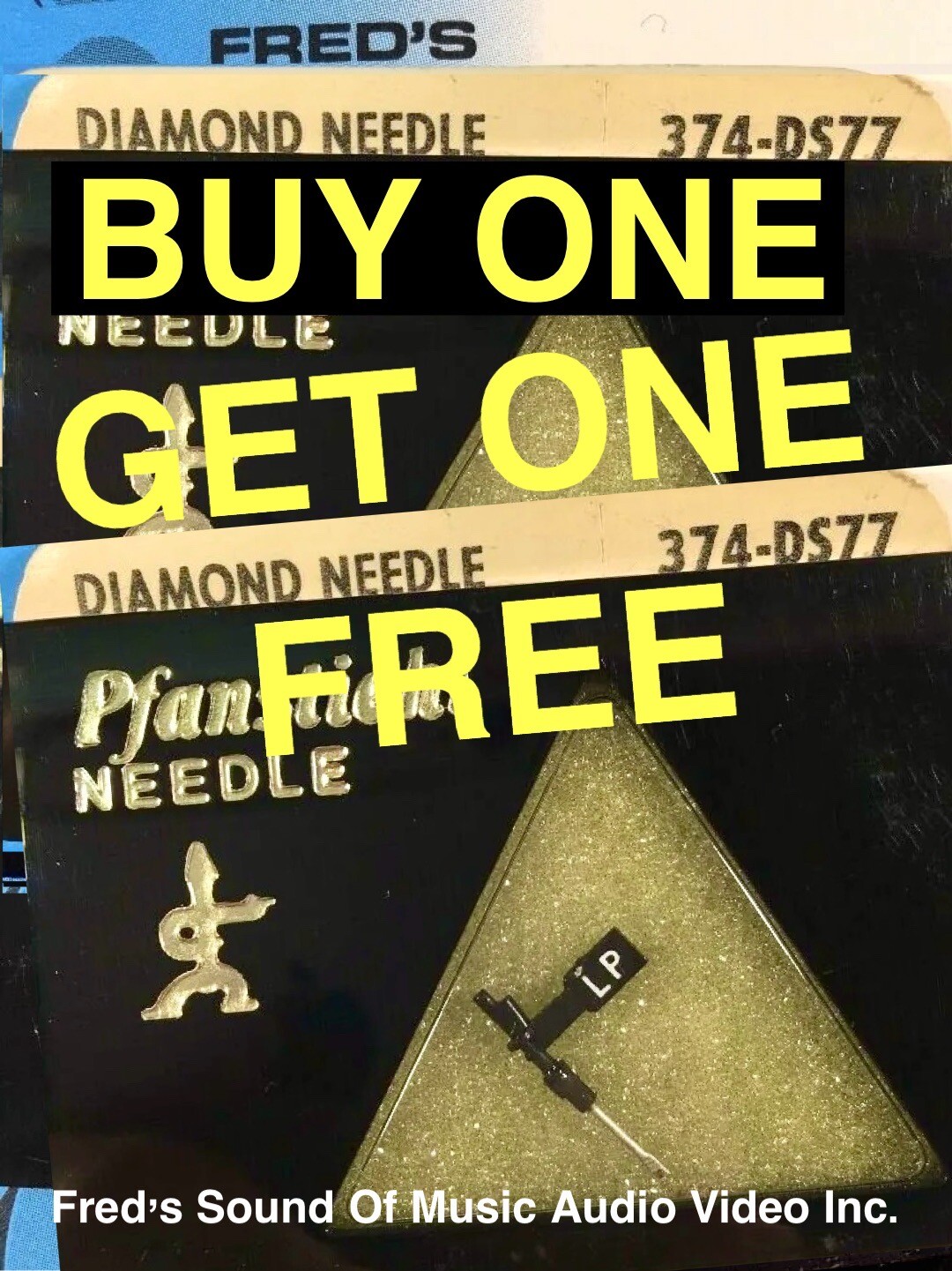 NEW Pfanstiehl 374-DS77  "Dual Needle" 374DS77 EV 2634ds Buy One Get One Free