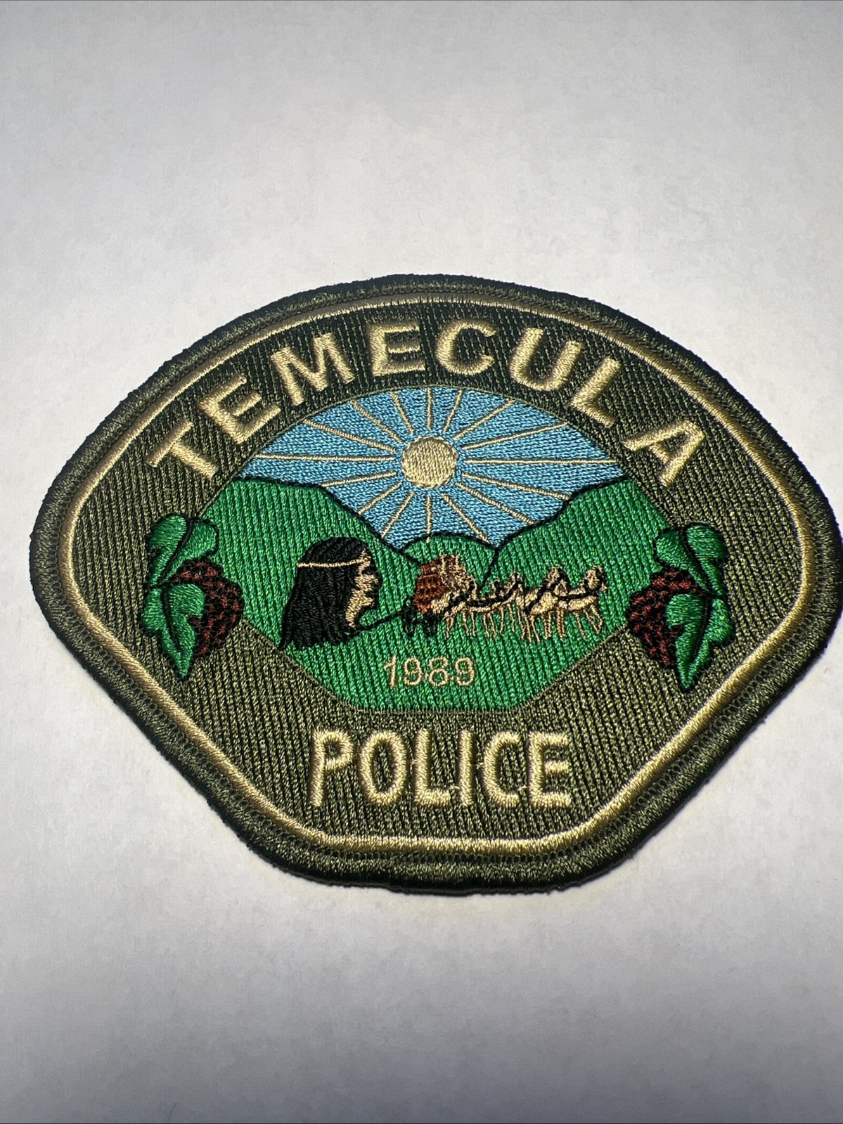 Temecula Riverside County California police patch