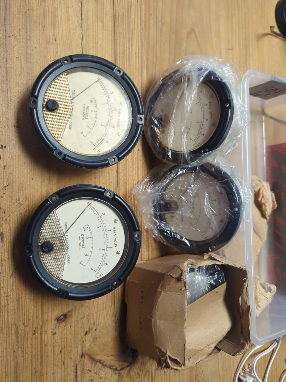 4+1 Orion Electronics Noise Decibels Meter Gauge Vintage Panel Instrument New