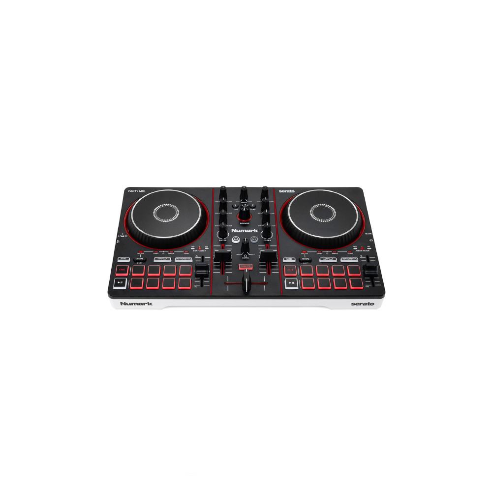 NUMARK PARTY MIX III 2-Deck DJ Controller w/Party Lights built-in