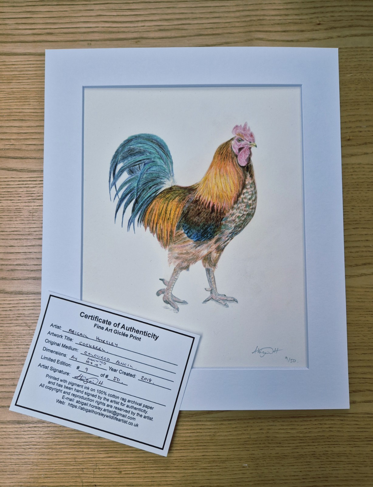 The Cockerel Limited Edition Fine Art Print