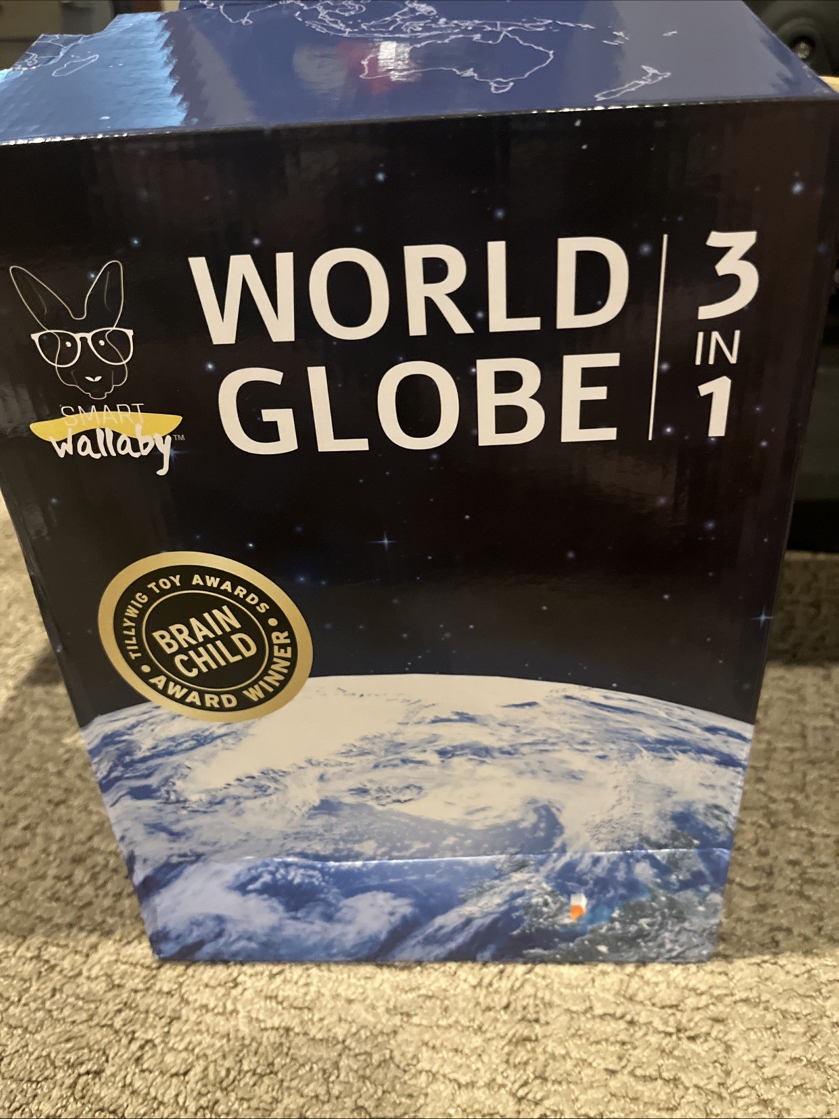 9" Illuminated Educational Kids World Globe + STEM Flags & Countries Interact...