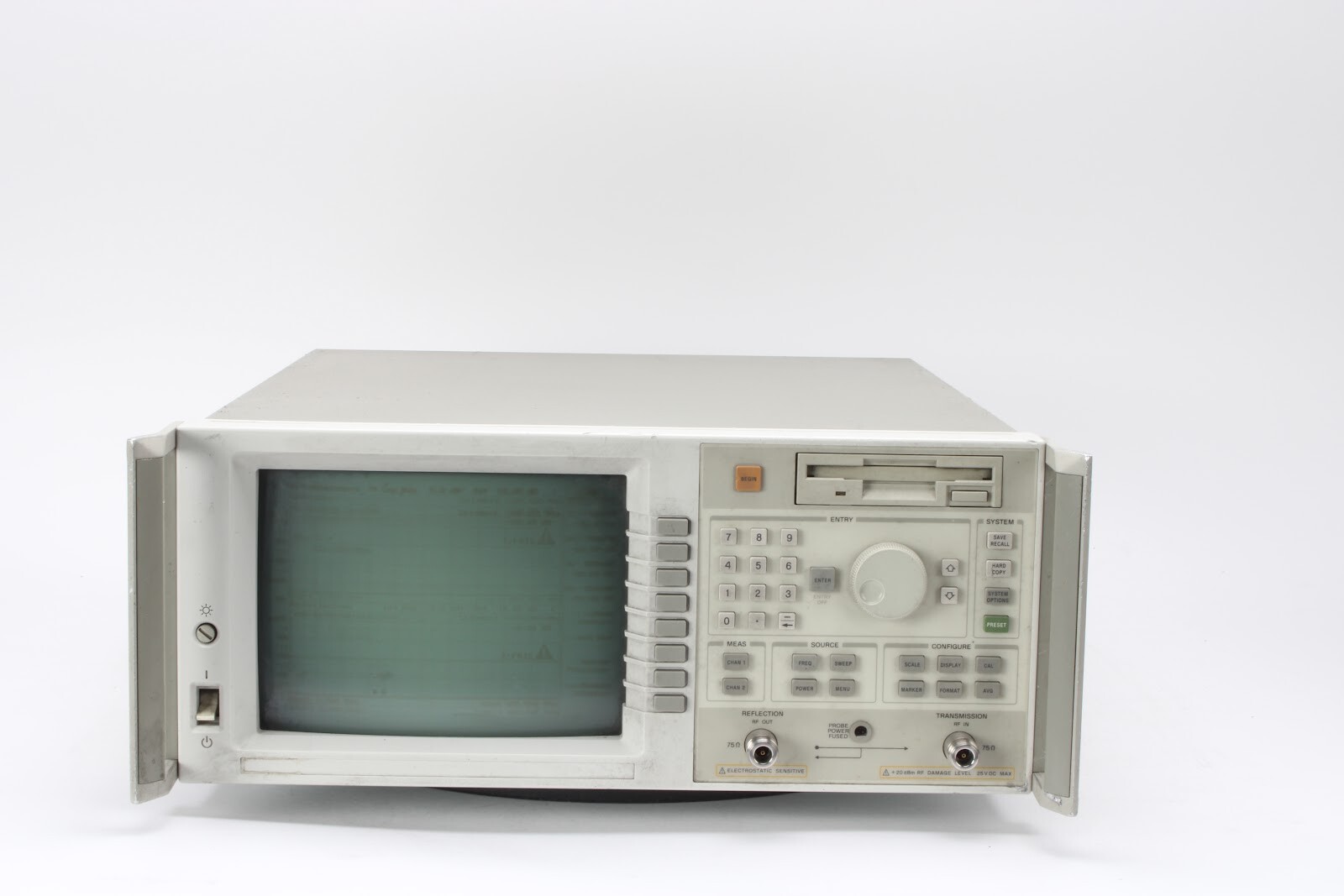 HP 8711A RF Scalar Network Analyzer 1300GHz W/ 1E1 Step Attenuator & 1EC 75 ohm