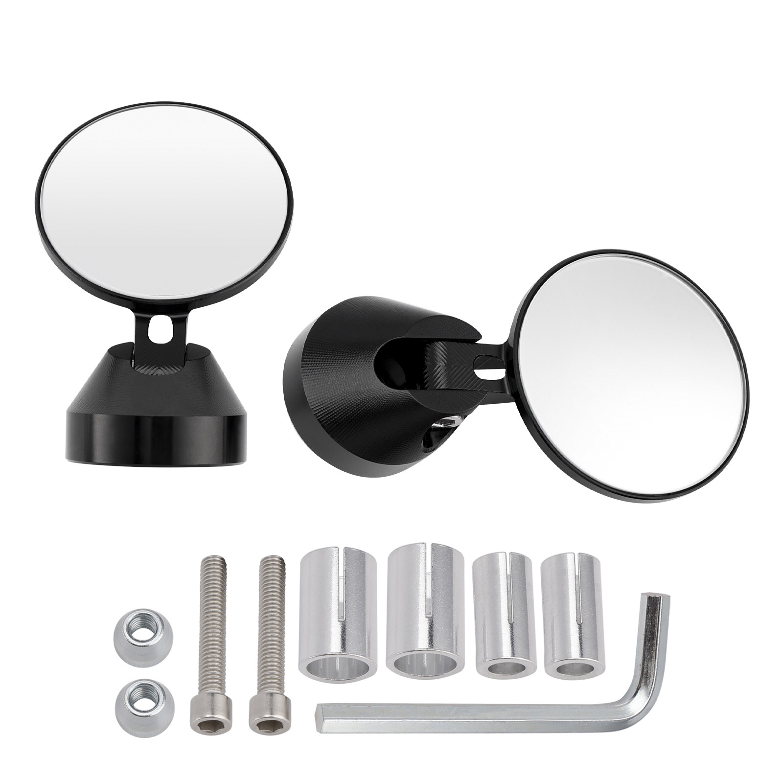 CNC Ø50mm Mini Handlebar End Mirror Set For Vespa Sprint Primavera 50 125 150