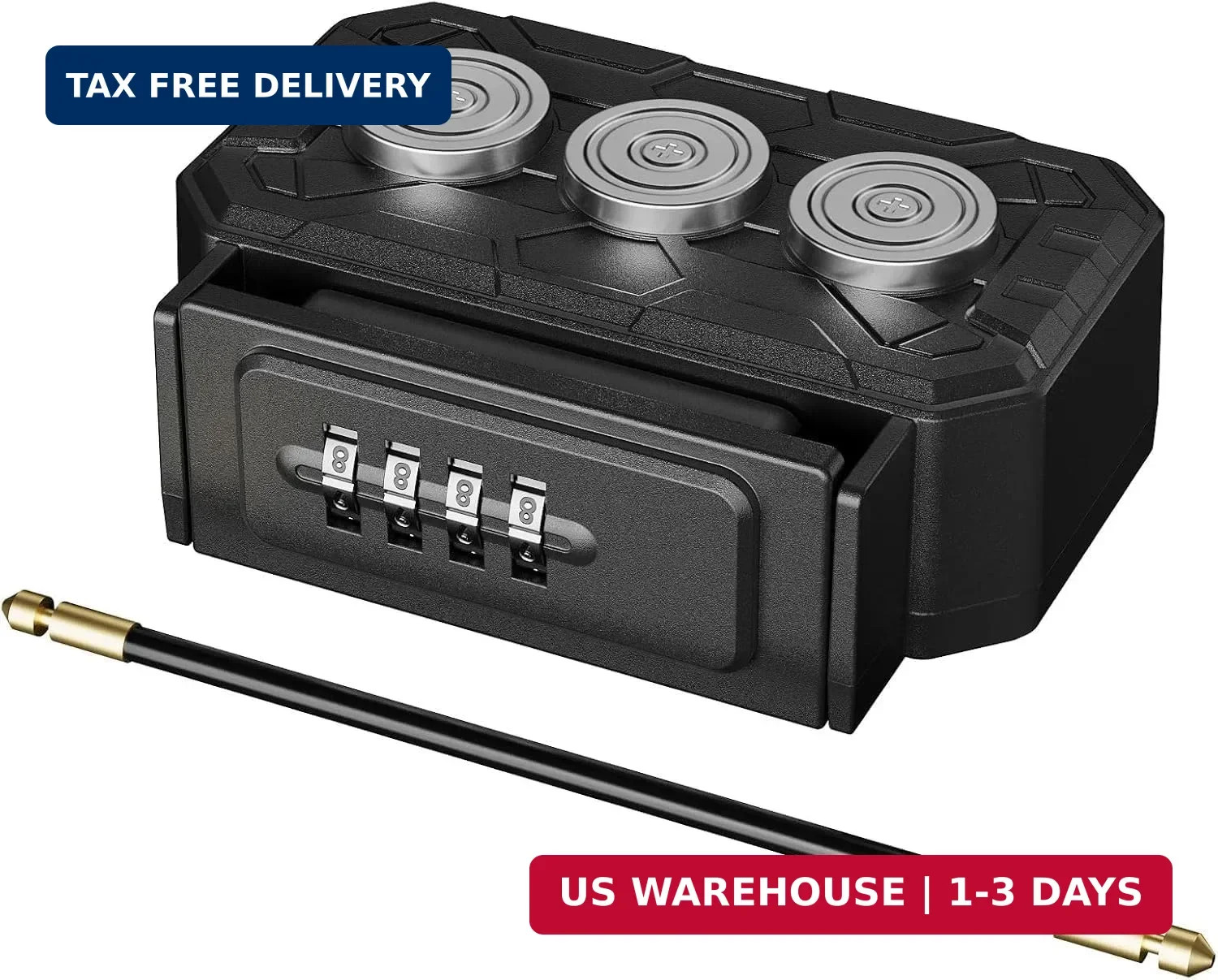 Magnetic Key Lock Box,Magnetic Key Holder Under car,Key Holder Magnetic,Hide a K