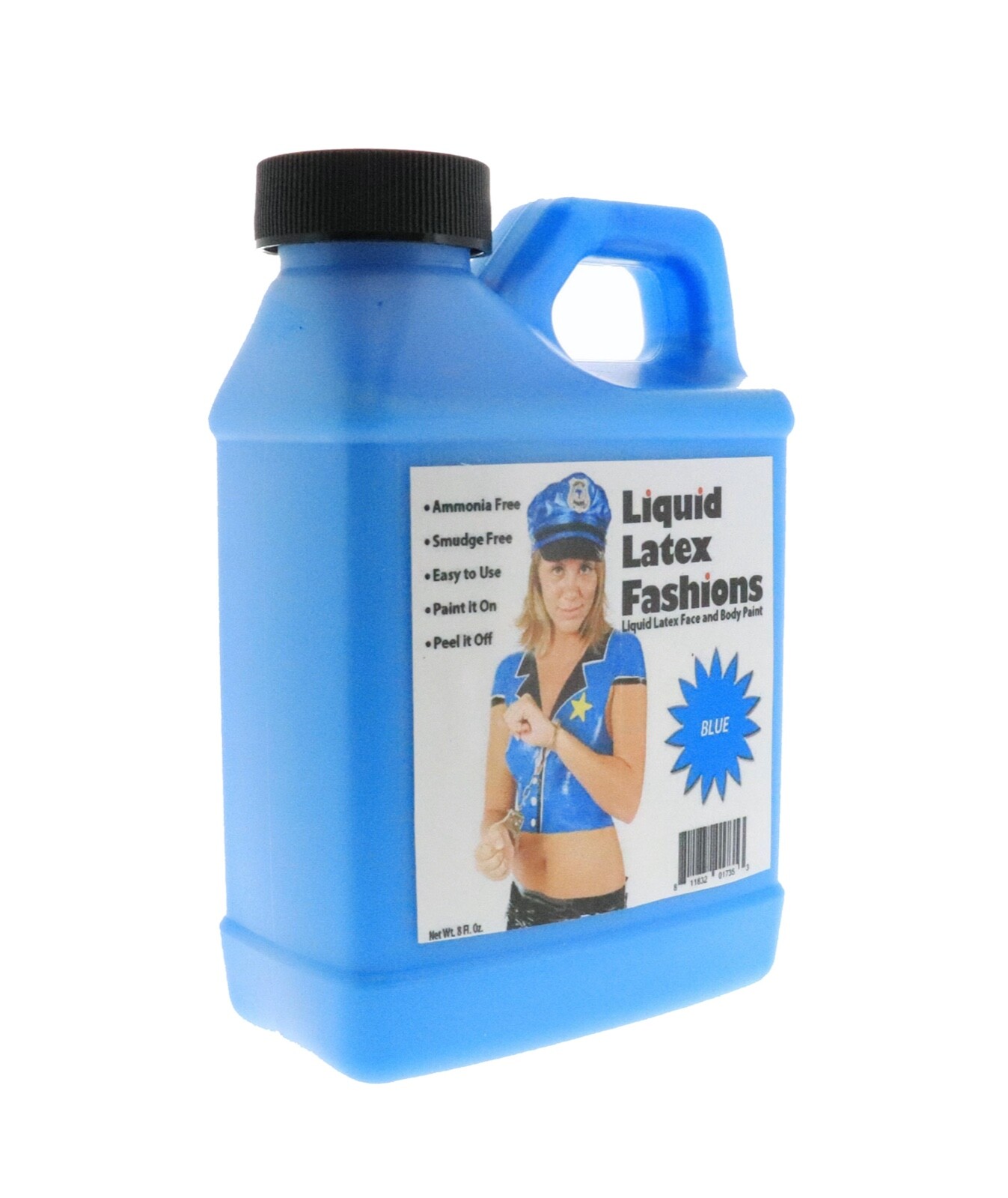 Ammonia Free Liquid Latex Body Paint 8oz Blue