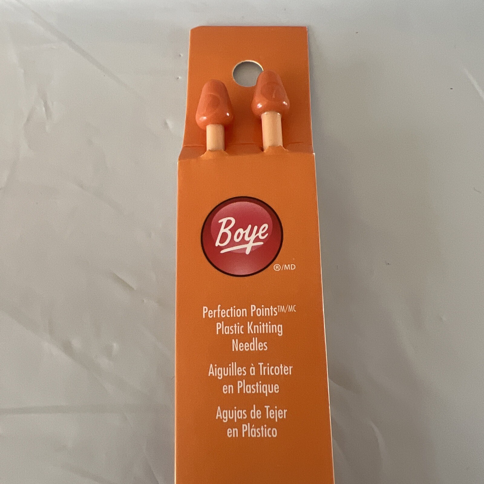 Boye Perfection Points Plastic Knitting Needles US 7 / 4.5 mm - NEW!