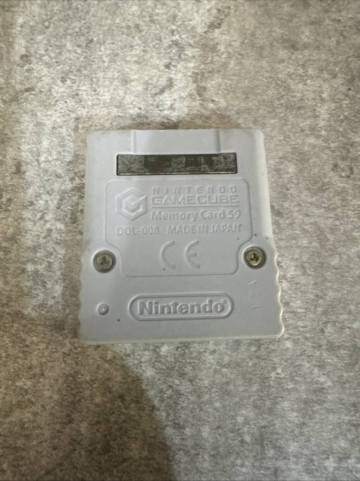 Nintendo GameCube OEM Genuine Authentic Memory Card DOL-008 Gray