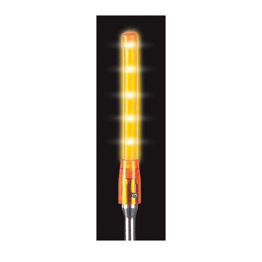 CHECKERS INDUSTRIAL PROD INC FSLED12-6-A Warning Whip Glo-Worm LED Light,Amber 5