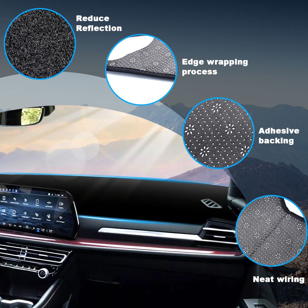 For 2024 2025 2026 Chevy Trax Car Dashboard Non-slip Dash Mat UV Rays Protector
