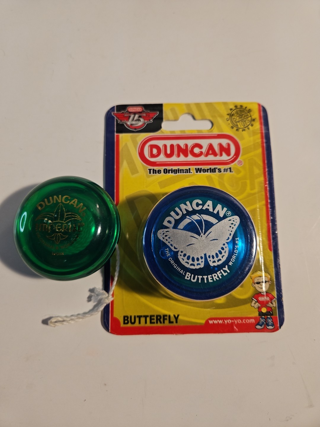 Duncan Yoyo Lot Of  2 Vintage Yoyos Imperial And Butterfly Complete 3058NP 2004
