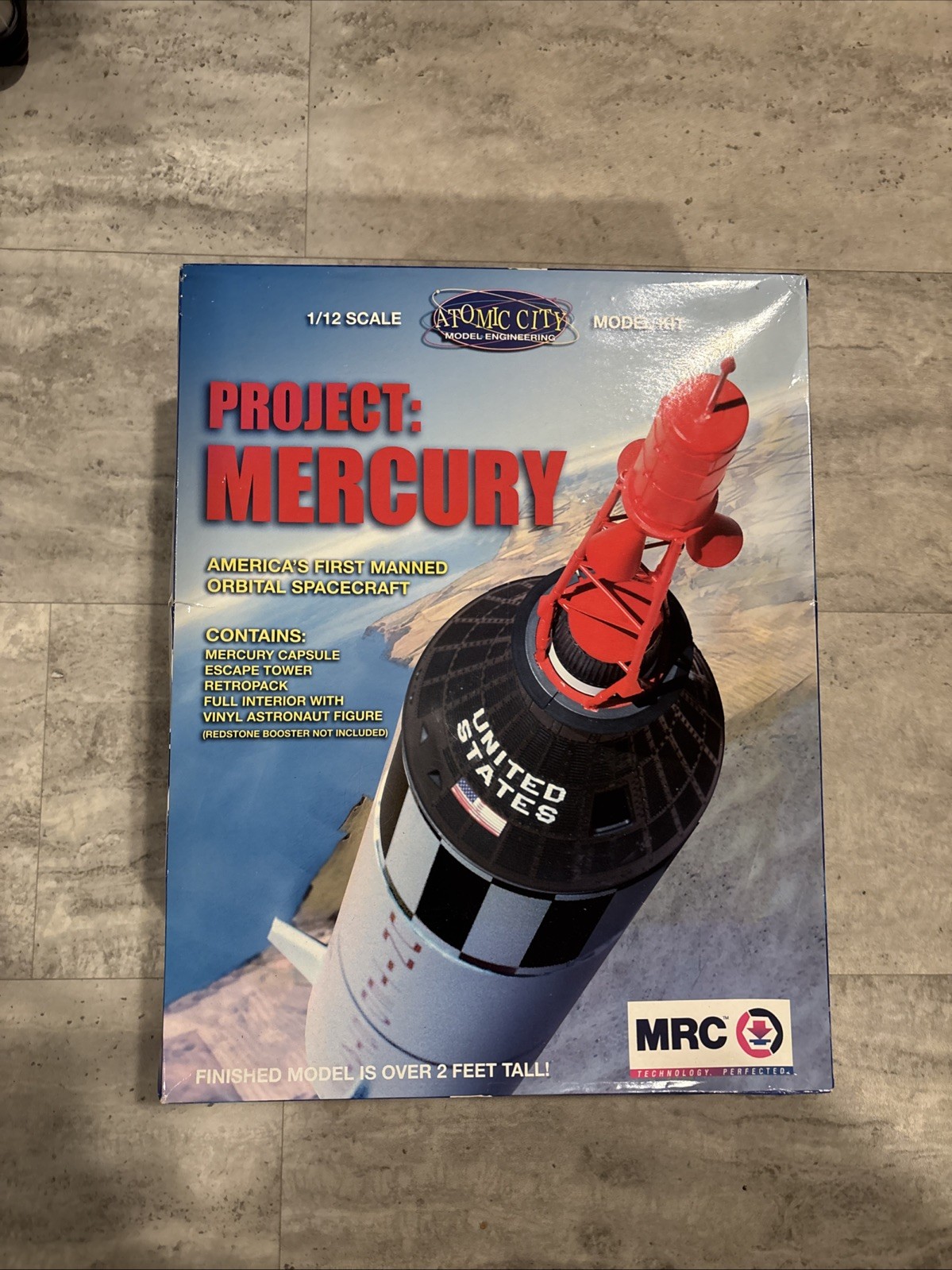 Atomic City 1/12 Mercury Capsule Plastic Model Kit 0062001