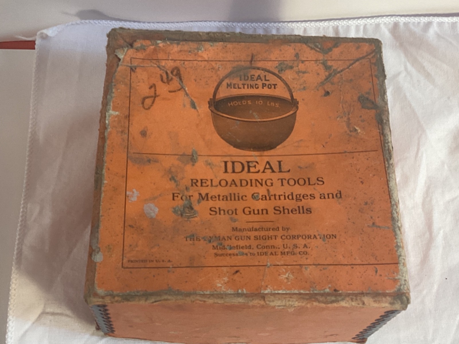 IDEAL MELTING POT reloading Lyman gun sight corp. antique? Vintage 10 lb maximum