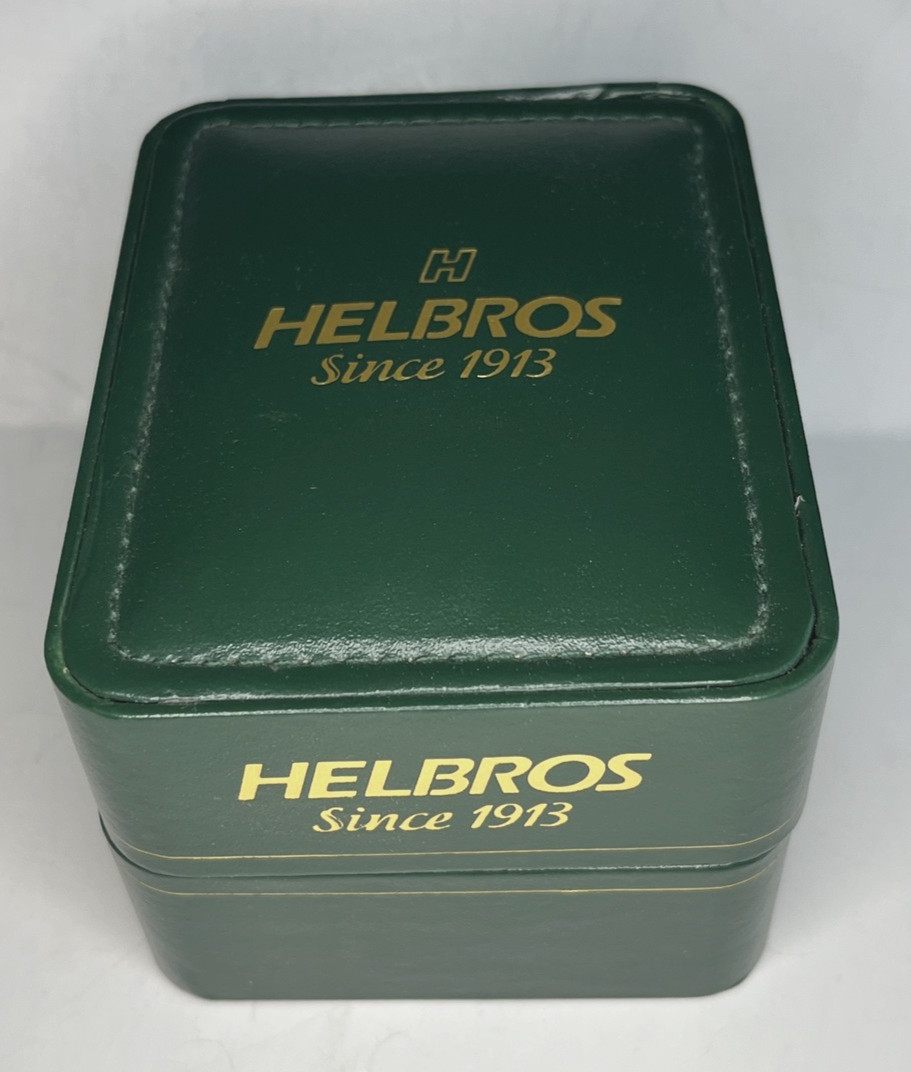 Vintage HELBROS Green LDS HARD SHELL DISPLAY BOX