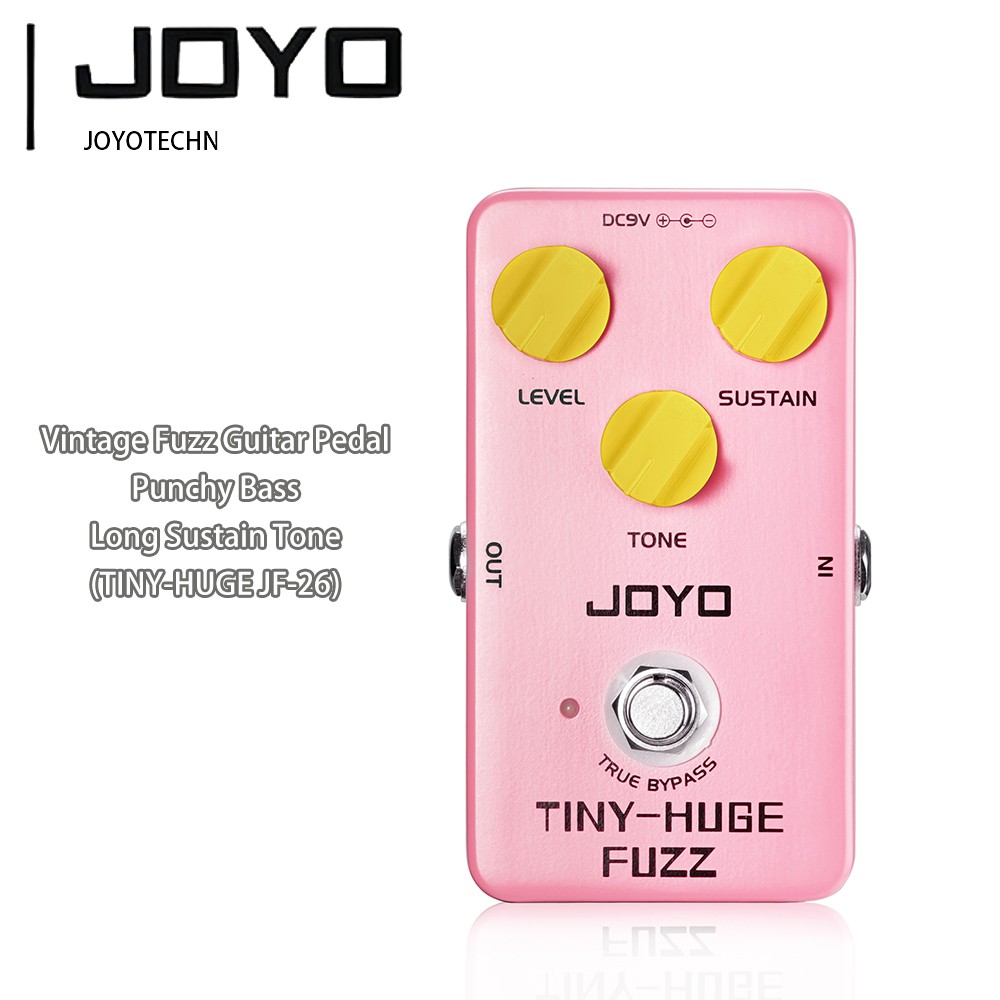 JOYO Fuzz Pedal Retro Fuzz Tone of '90 Rich Sustain for Electric Guitar Bass