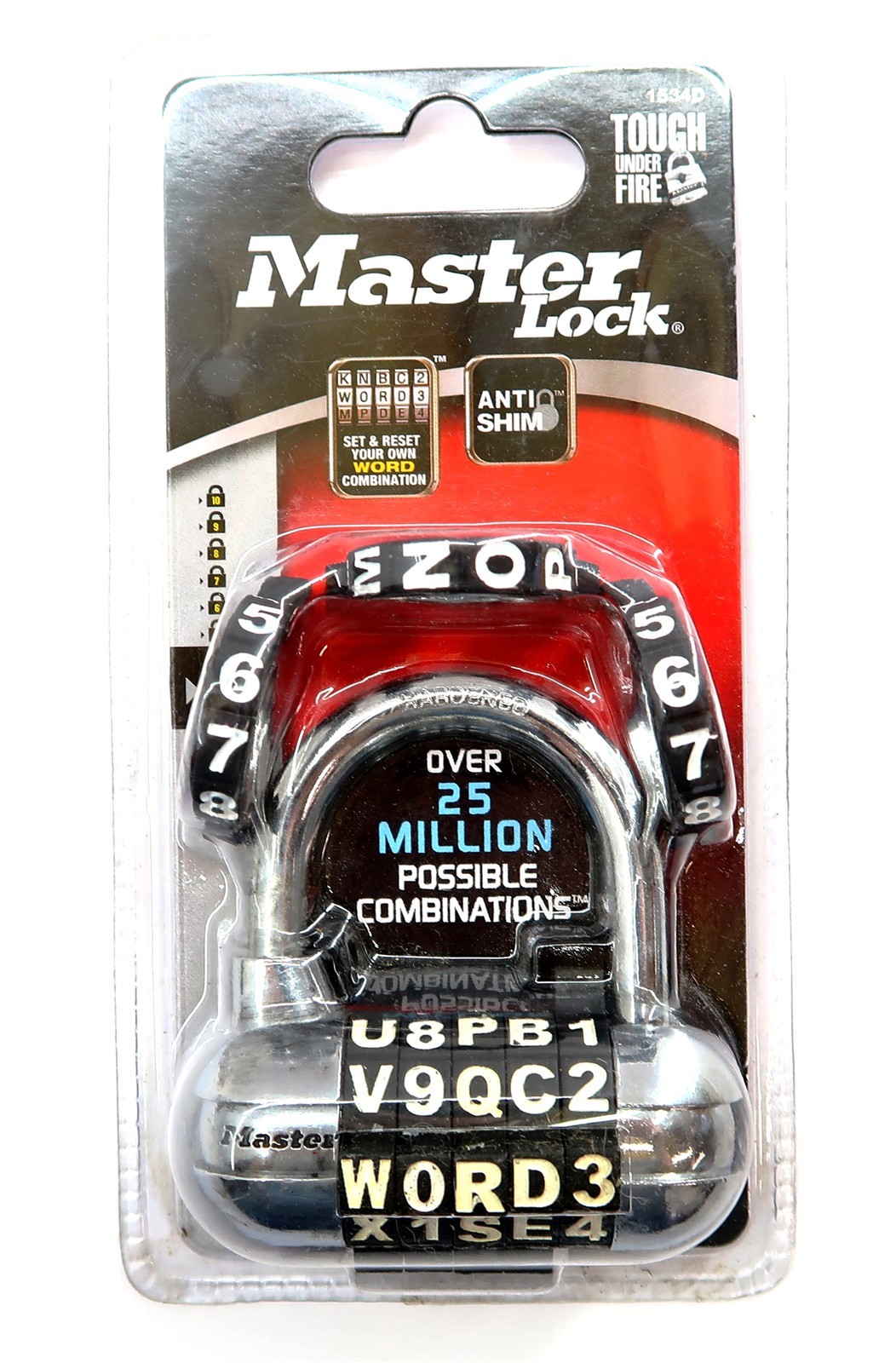 New MASTER LOCK 1534D Padlock Level 4 with over 25 Million Possible Combinations