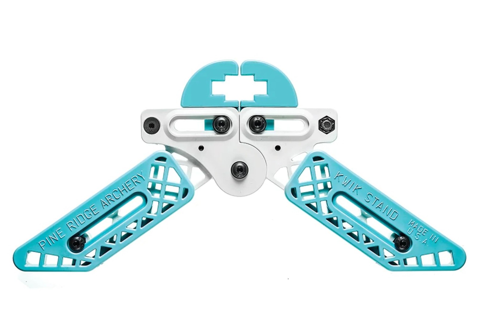 Pine Ridge Archery unisex adult Kwik Stand Bow Universal, White/Turquoise