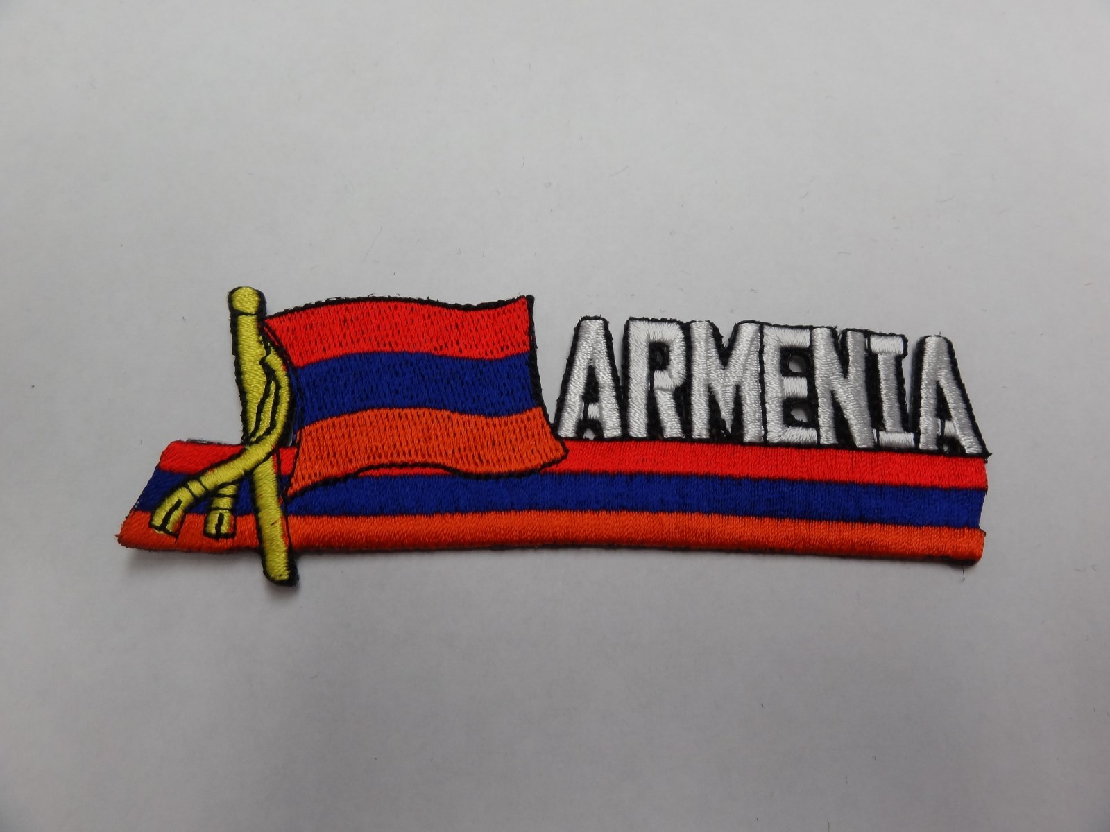 PATCH COUNTRY FLAG SEW ON JACKET SHORT OR PANTS ARMENIA