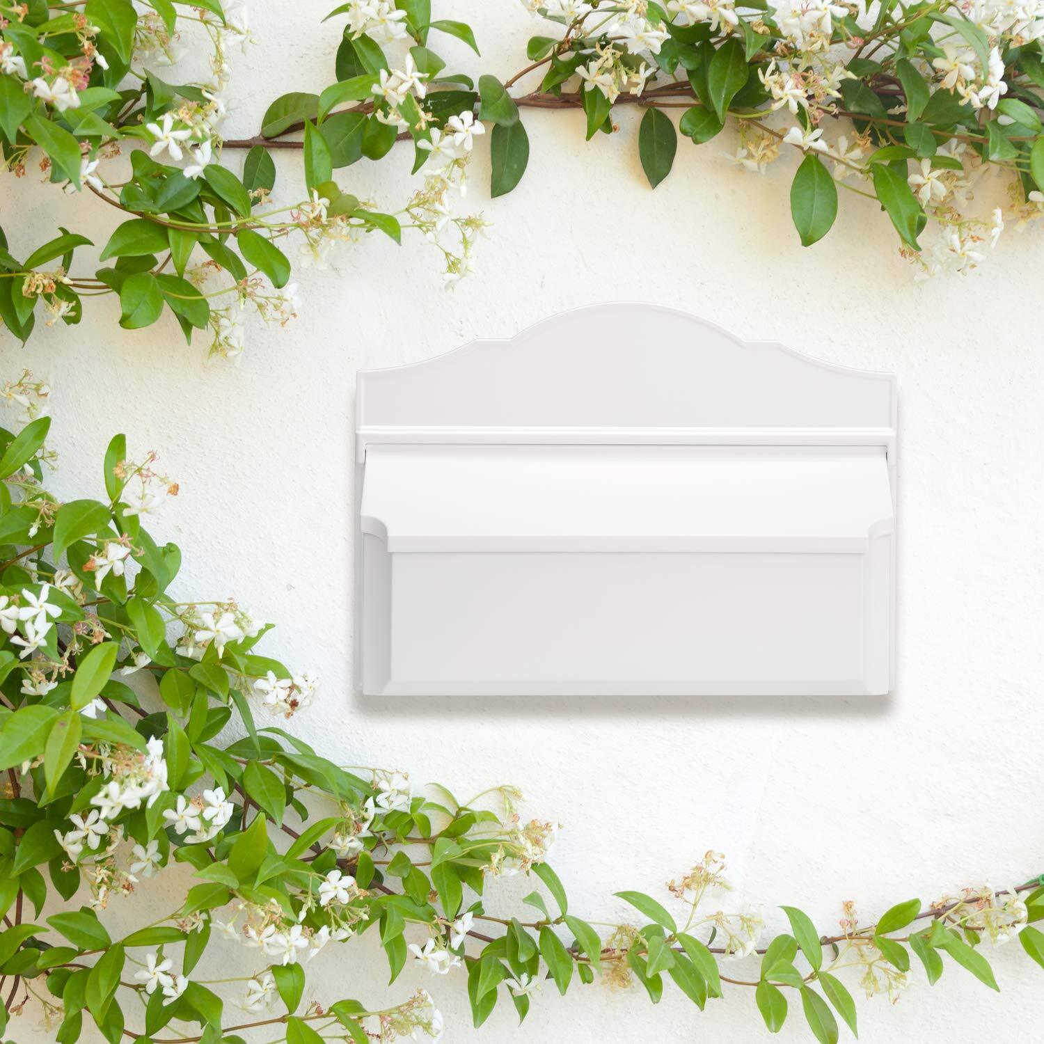 16602 Colonial Wall Mailbox White