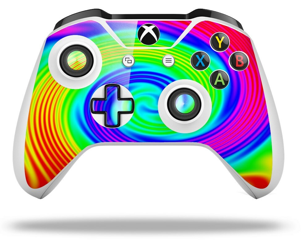 Skin for XBOX One S X Controller Rainbow Swirl Vinyl Decal