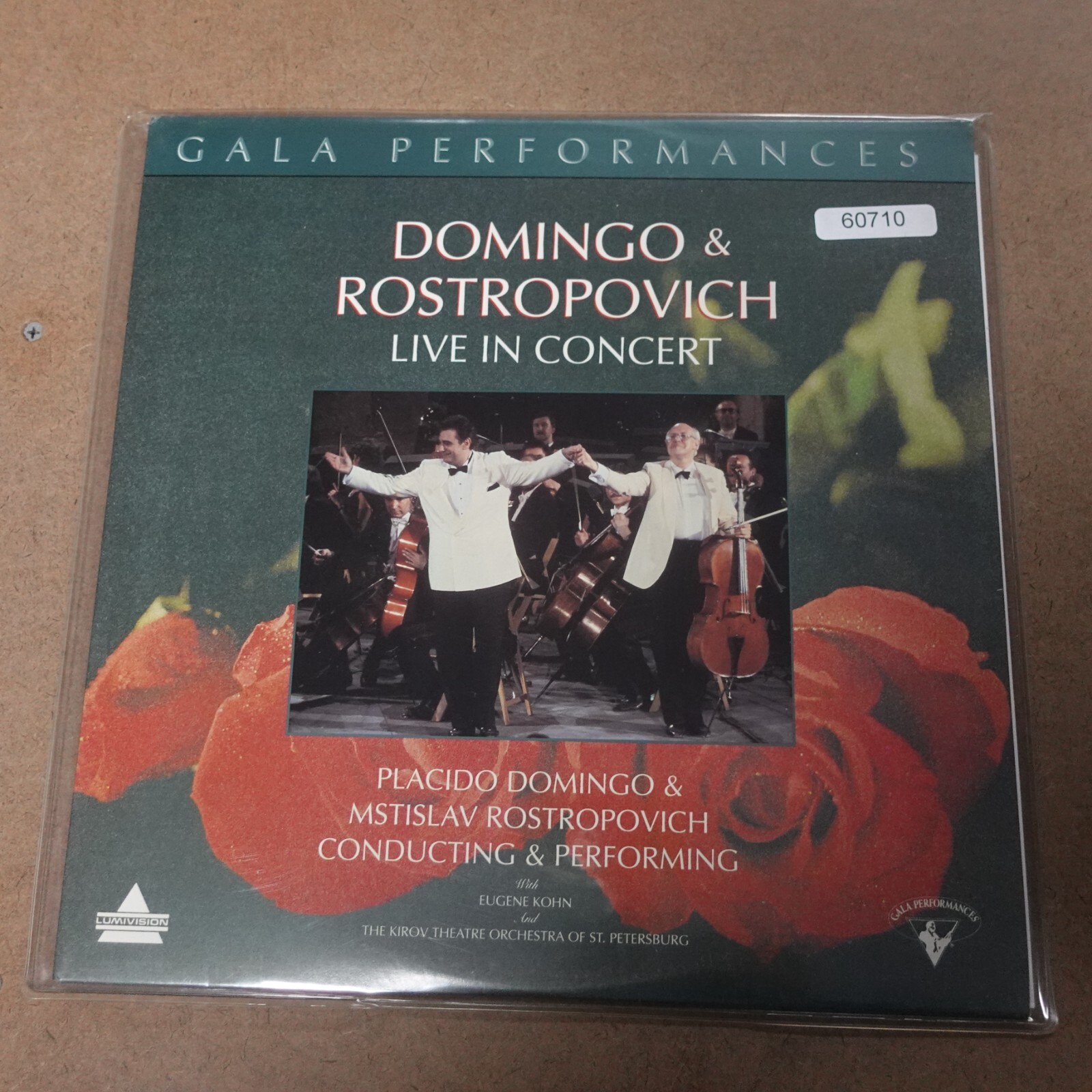 Gala Performances Placido Domingo Mstislav Rostropovichlaserdisc Ld Movie