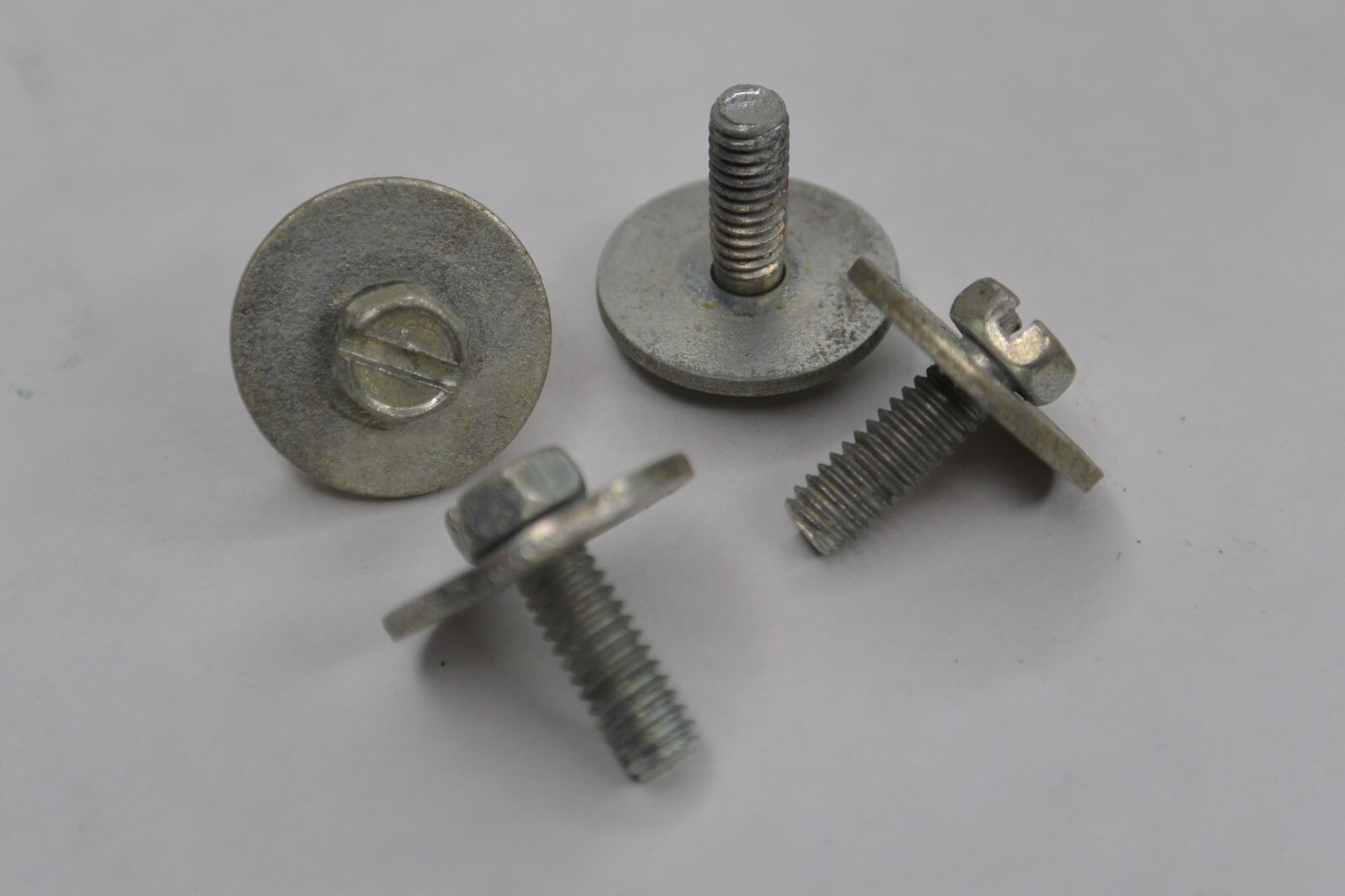 SET of 4! 70s/80s LUDWIG LUG MOUNTING BOLTS for 6-PLY SHELL TOM FLOOR BASS! J437