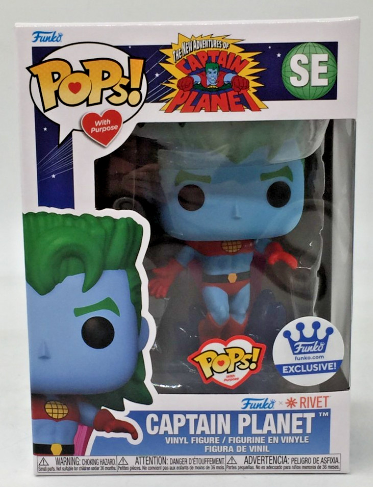 Funko Pop! With Purpose Captain Planet SE Funko Shop with Pop Protector