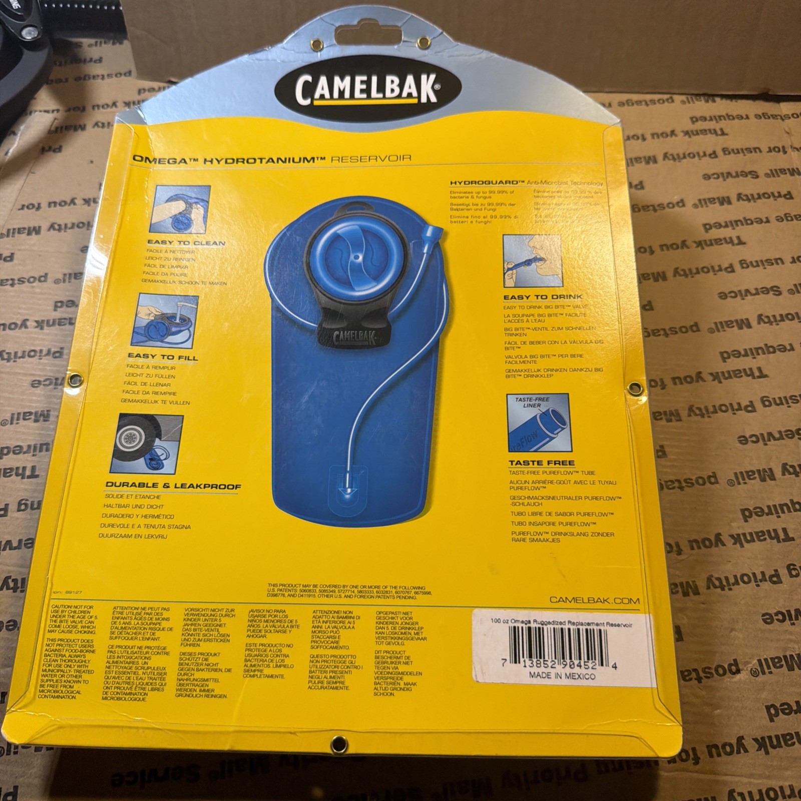Camelbak 100 Ounce 3 Liters Omega Hydrotanium Reservoir Pure Flow Big Bite Valve