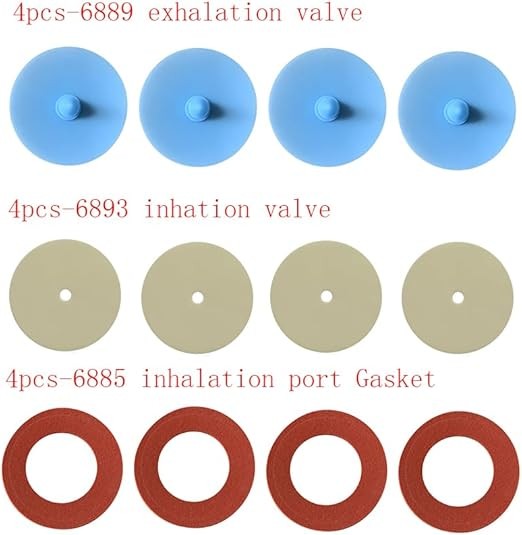 6000 Series Full and Half Face Respirators Parts - 4pcs Inhalation Port Gaske...