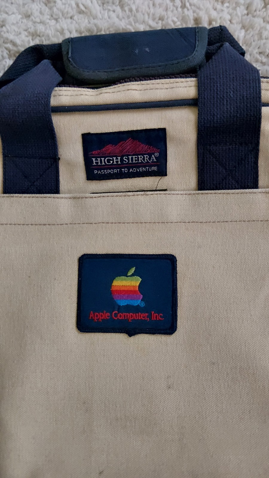Apple Computer Inc. Original Apple Instructor Soft Sided Zippered Briefcase RARE