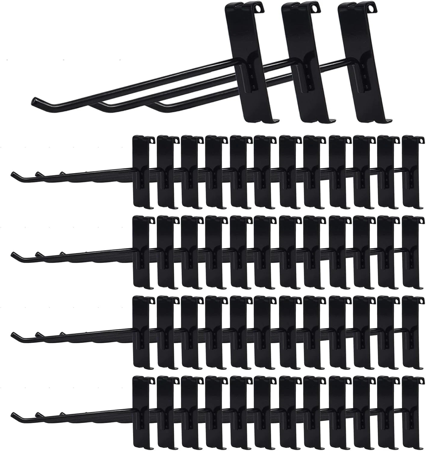 Gridwall Hooks 6 Inch 50PC Display Hooks for Grid Wall Heavy Duty Gridwall Hook