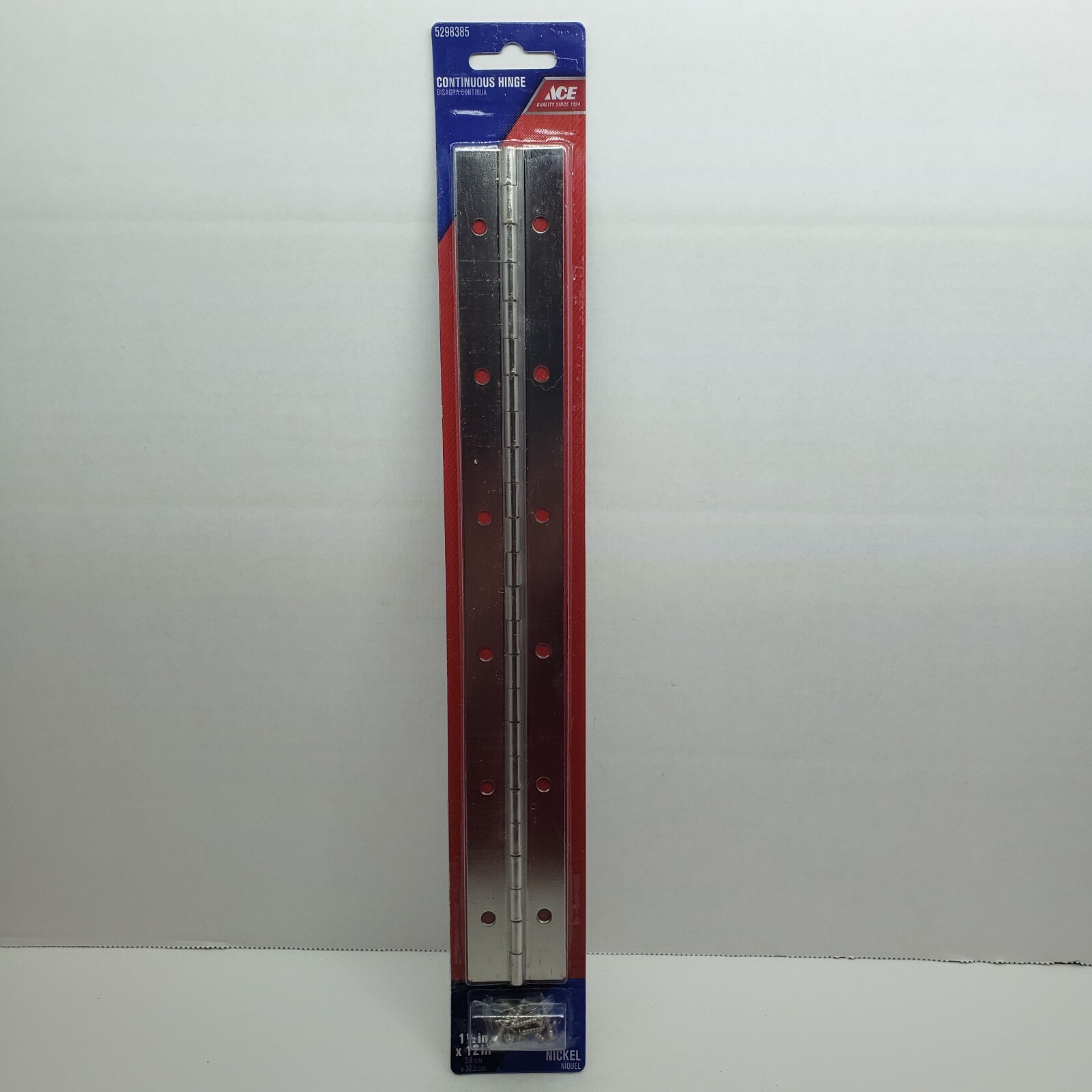 ACE Continuous Hinge  Nickel 1-1/2" x 12"  #5298385