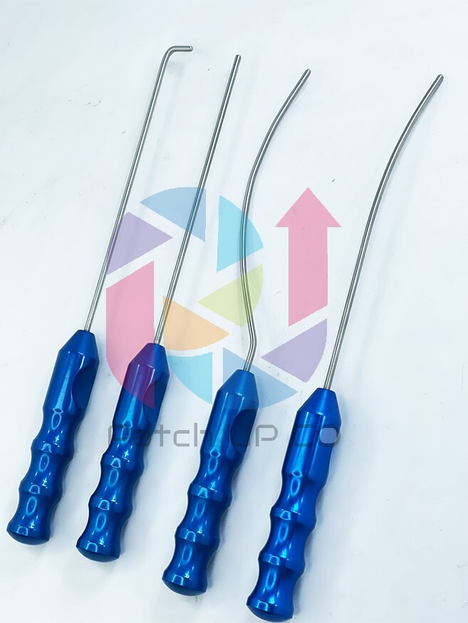 Viterbo's Surgical dissectors Set 4 Pcs Gliding Brow Face Lift Blunt Dissector