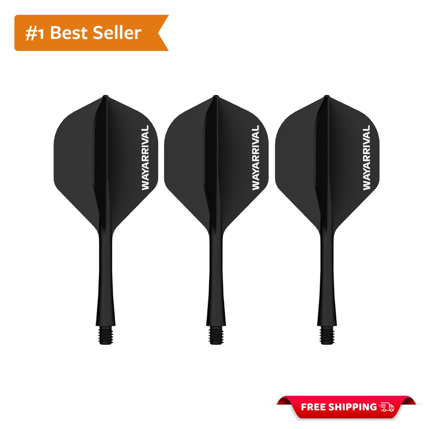 Unbreakable Integrated Dart Flights in 3 Pack - Effortless Setup, Stable Flight