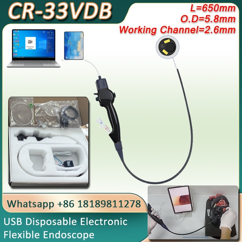 USB Disposable Electronic Flexible Endoscope 650mm Support Phone Pad Laptop PC