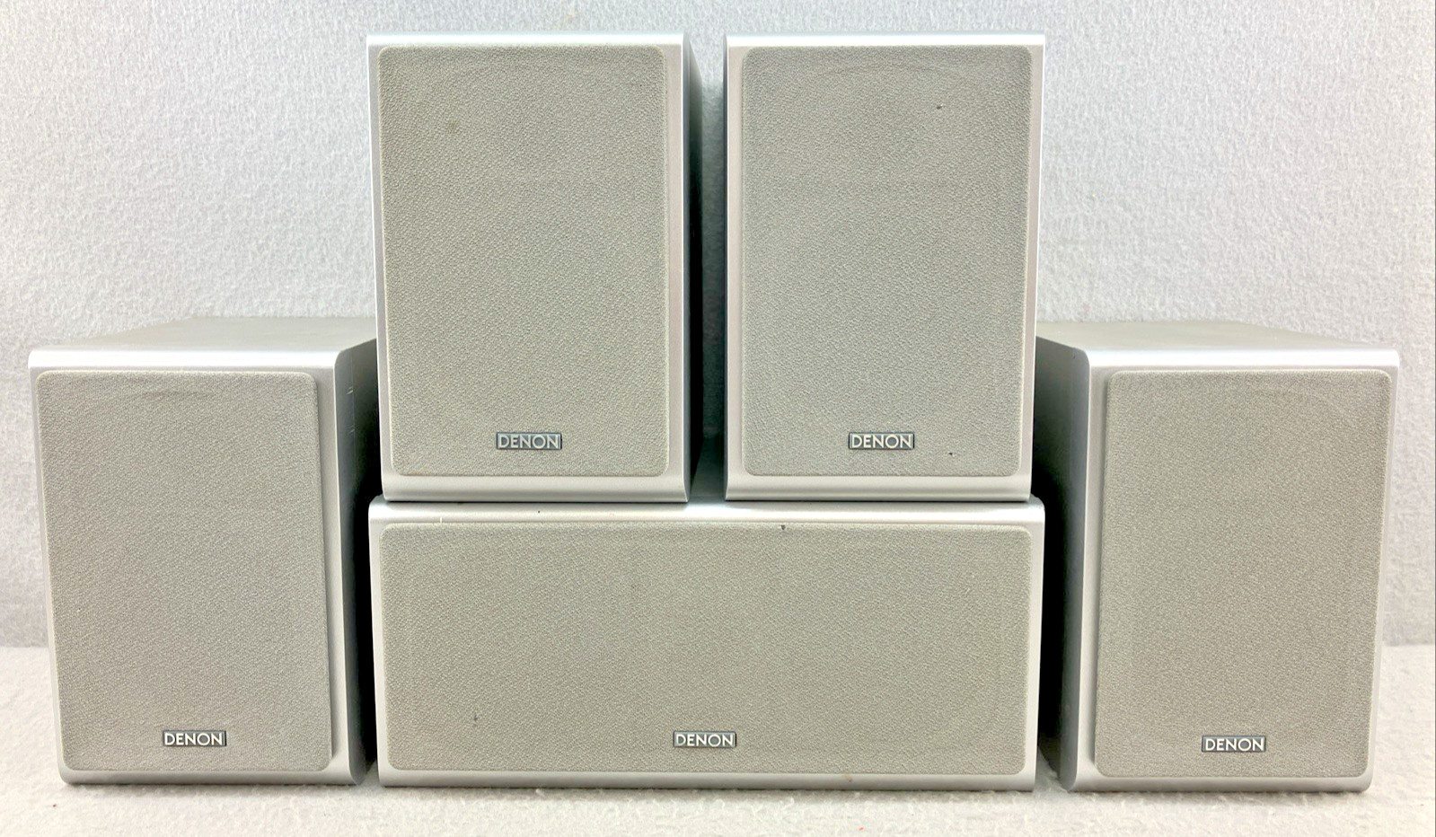 Denon SC-A76 RCA 4 Speakers Set / 1 C-76  Shelf Speaker Surround Sound - Tested