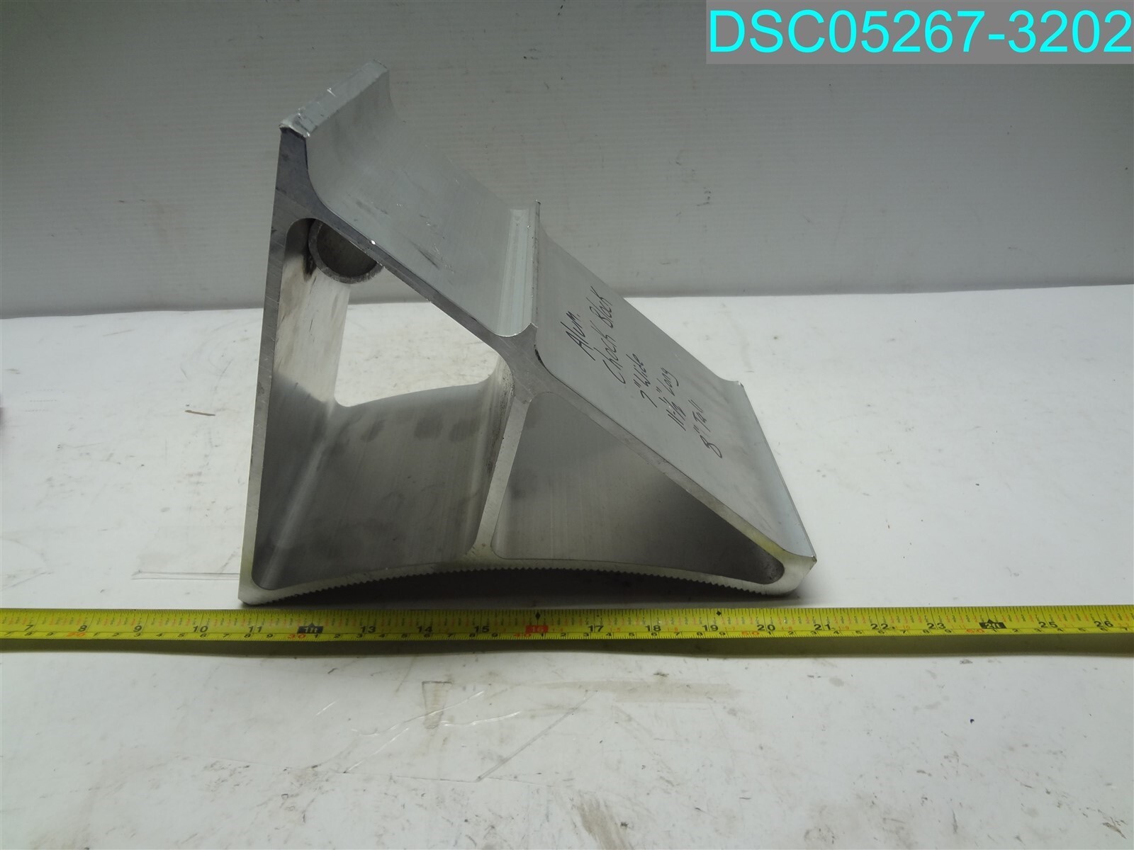Aluminum Wheel Chock, 11-1/2" Length x 7" Width x 8" Height